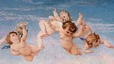 Famous Birth Paintings - Birth of Venus detail